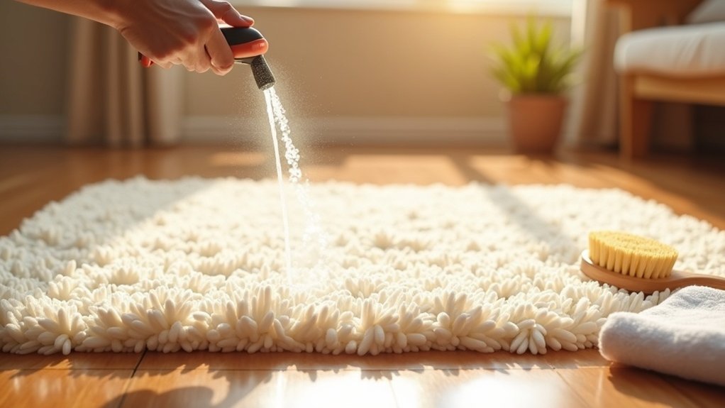 clean rug pad effectively