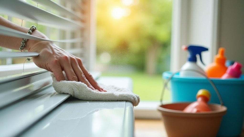 cleaning aluminum blinds effectively