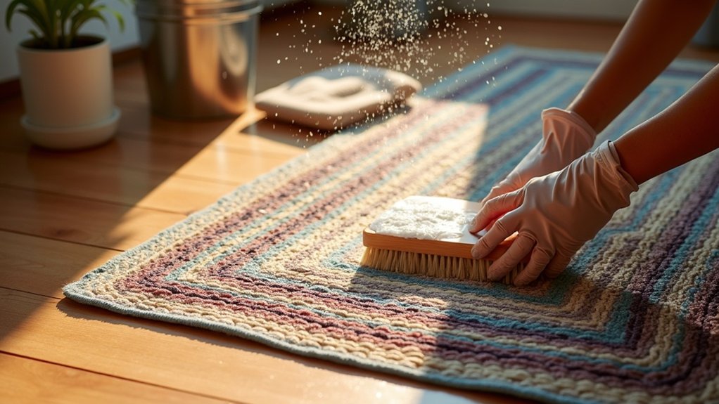 cleaning braided rugs effectively