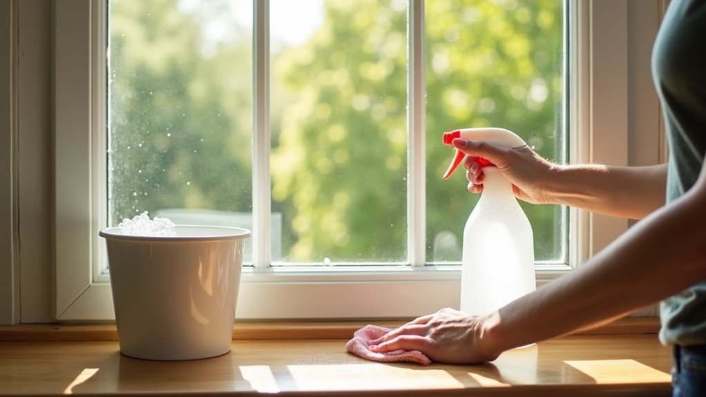cleaning casement windows effectively