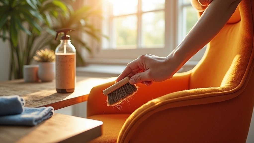 cleaning desk chair fabric