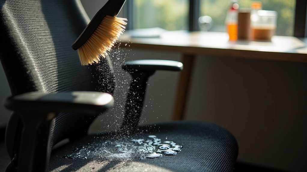cleaning office chair mesh