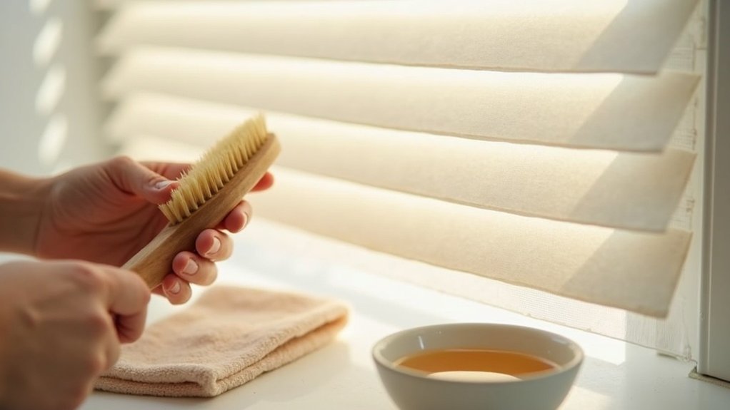 cleaning pleated window shades