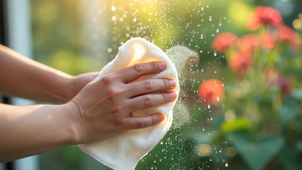 cleaning privacy glass effectively