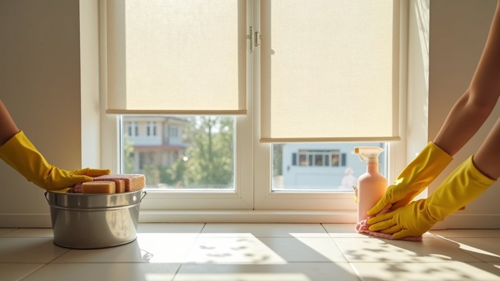 cleaning roller blinds effectively