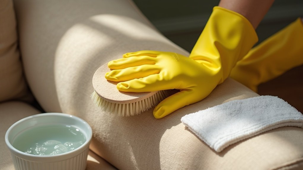 cleaning sofa armrests effectively