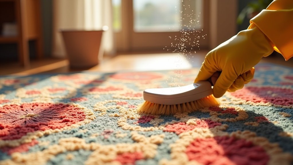 cleaning synthetic area rugs