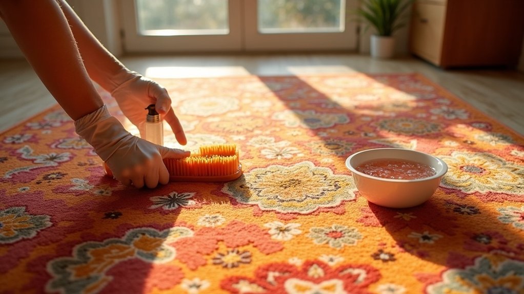 cleaning viscose rug tips