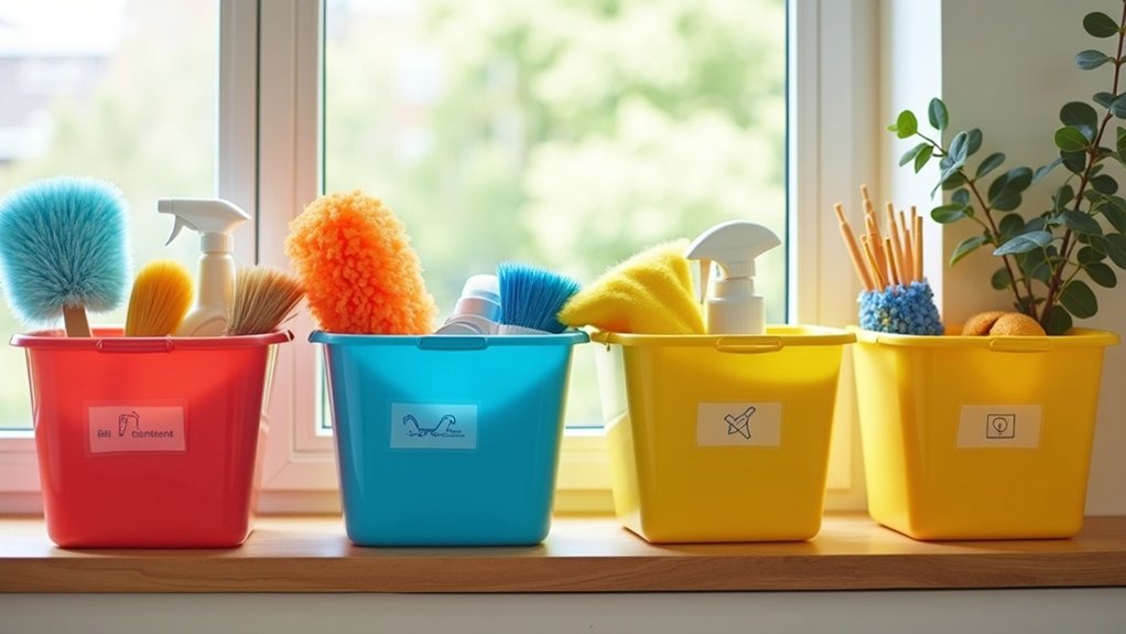 label your cleaning supplies