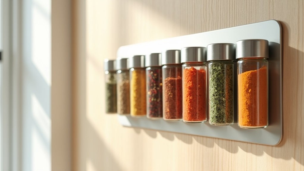 magnetic spice tins organization