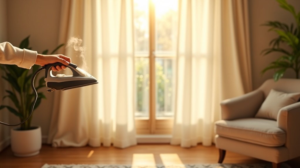 remove wrinkles from curtains