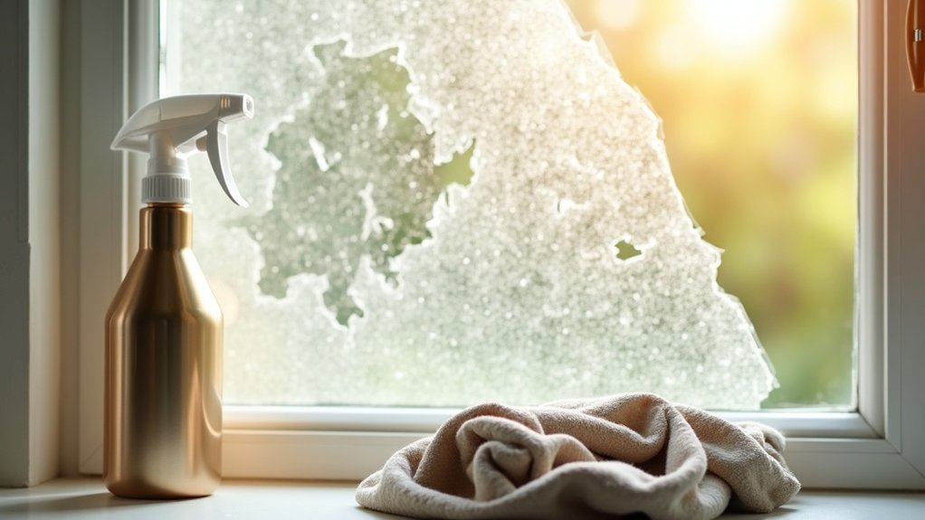 removing window film residue