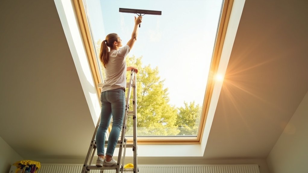 skylight window cleaning tips