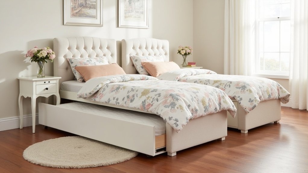 space saving stylish trundle beds