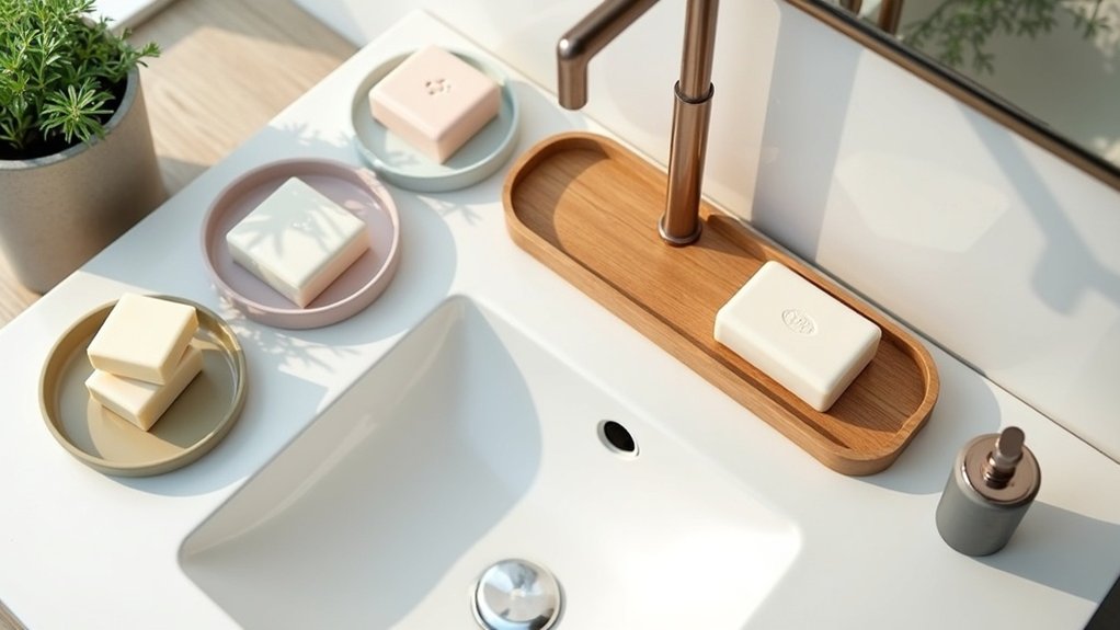stylish kitchen soap trays