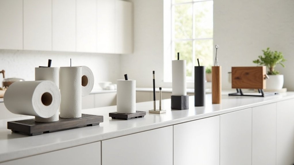 under cabinet towel holders