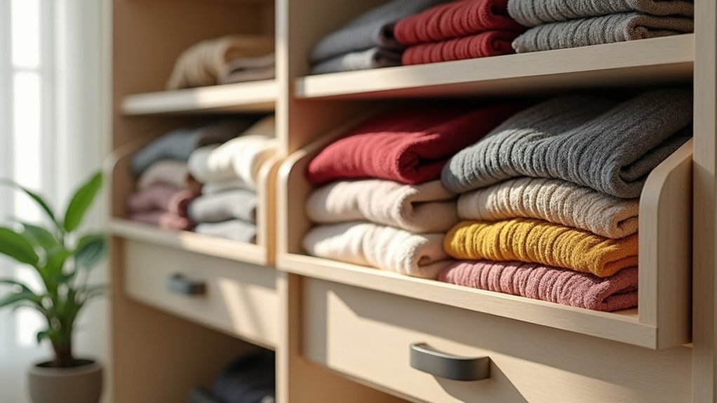 under shelf sweater organizers