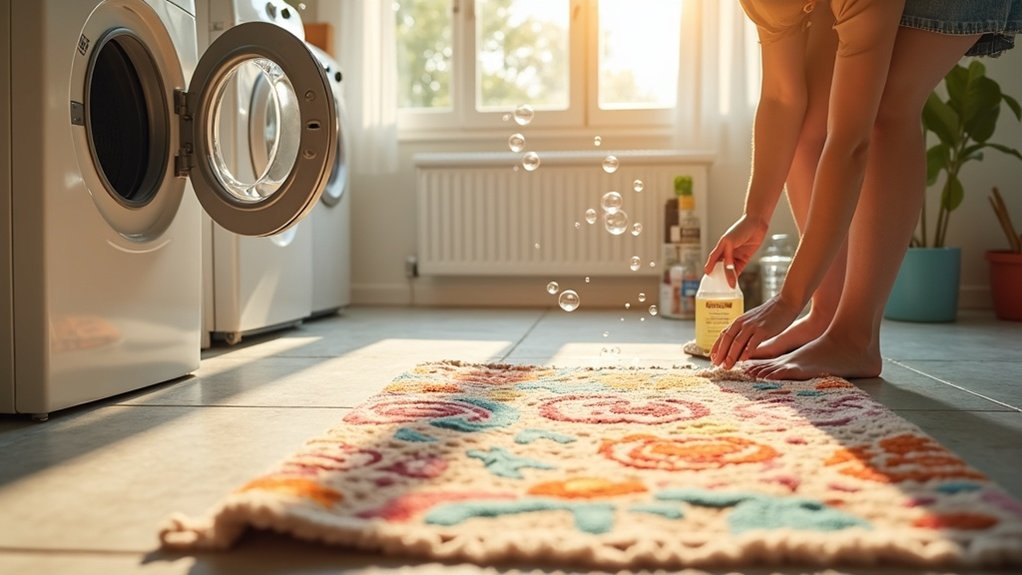 wash area rugs safely